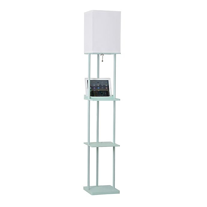 slide 3 of 6, Equip Your Space tagre Floor Lamp with Charging Station - Mint, 1 ct