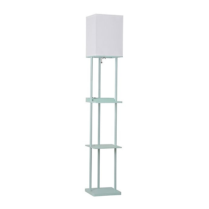 slide 5 of 6, Equip Your Space tagre Floor Lamp with Charging Station - Mint, 1 ct