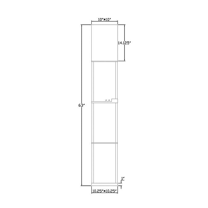 slide 6 of 6, Equip Your Space tagre Floor Lamp with Charging Station - Mint, 1 ct