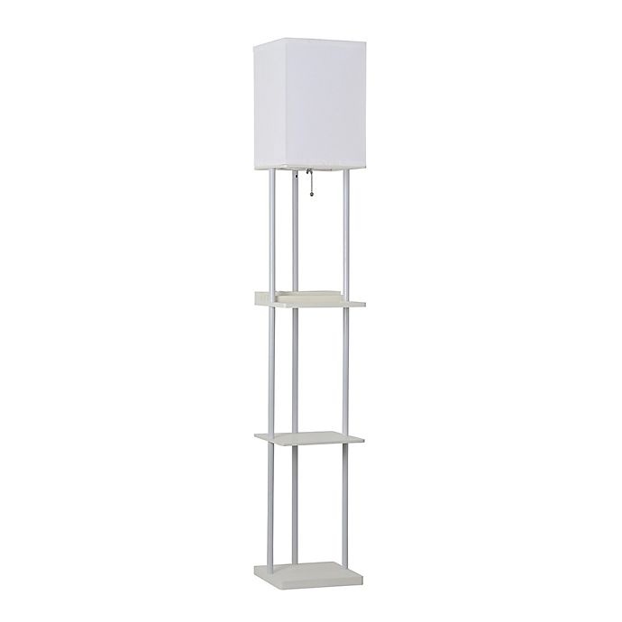 slide 4 of 7, Equip Your Space tagre Floor Lamp with Charging Station - White, 1 ct