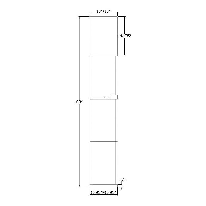 slide 5 of 7, Equip Your Space tagre Floor Lamp with Charging Station - White, 1 ct