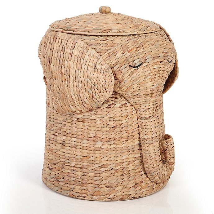 slide 3 of 5, Marmalade Handwoven Elephant Laundry Hamper with Liner - Natural, 1 ct