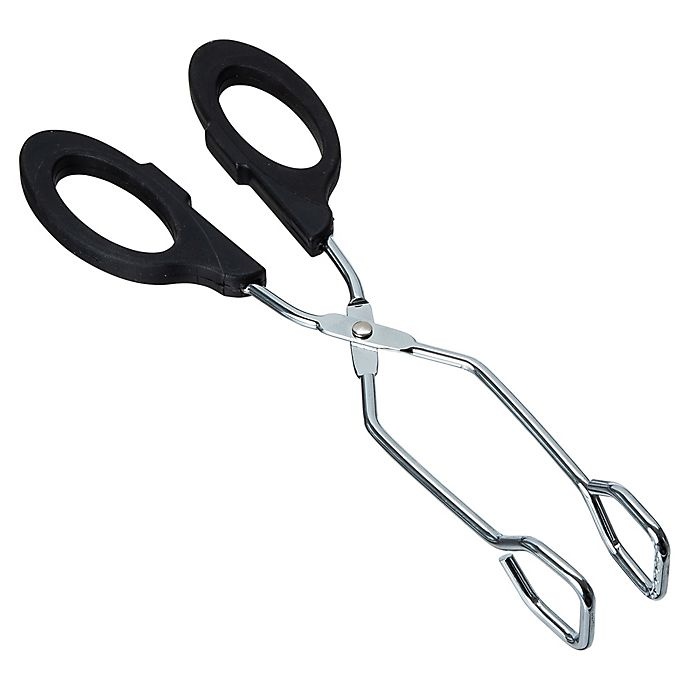 slide 3 of 5, SALT Metal/Plastic Tongs - Black/Grey, 2 ct