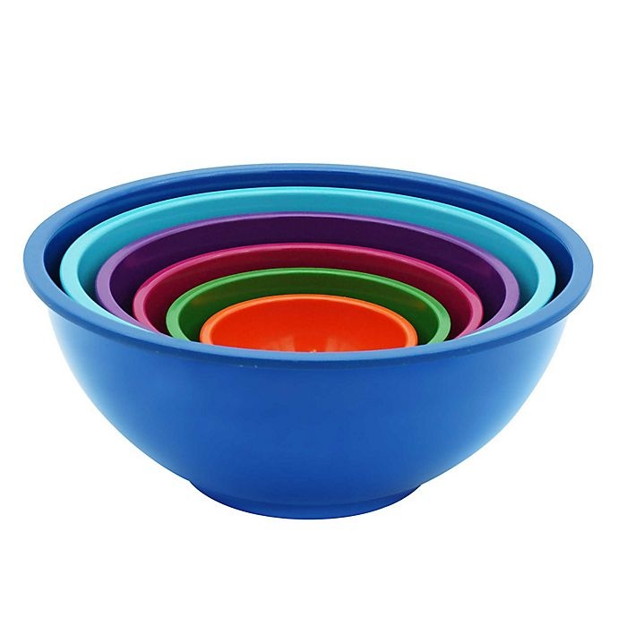 slide 2 of 2, Oggi Melamine Mixing Bowl Set - Multi, 6 ct