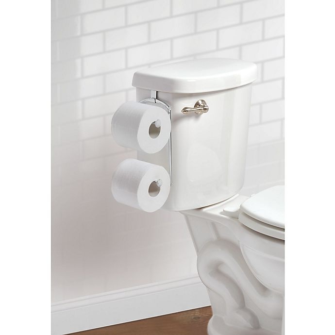 slide 3 of 4, SALT Over-the-Tank Toilet Paper Holder - Chrome, 2 ct