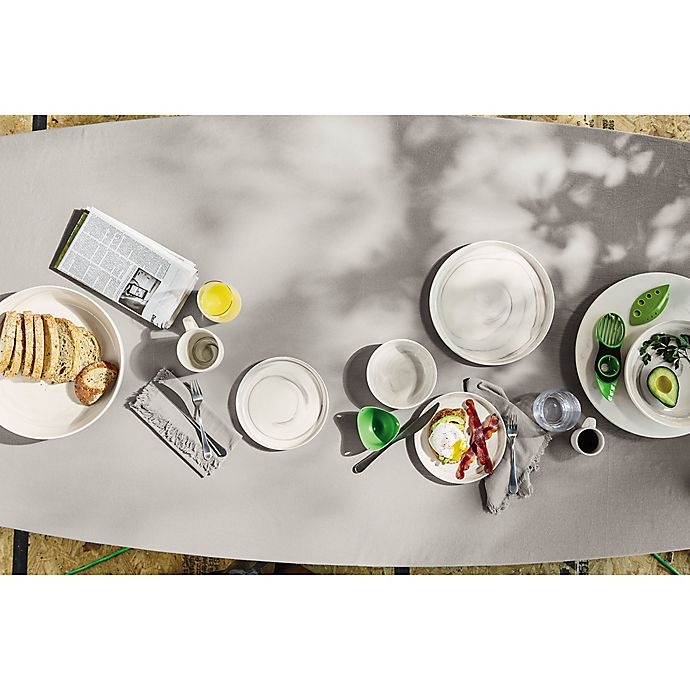 slide 3 of 3, Artisanal Kitchen Supply Coupe Marbleized Appetizer Plates - Grey, 4 ct