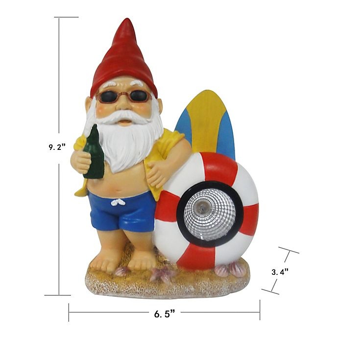 slide 2 of 2, Destination Summer Solar Beach Gnome, 1 ct