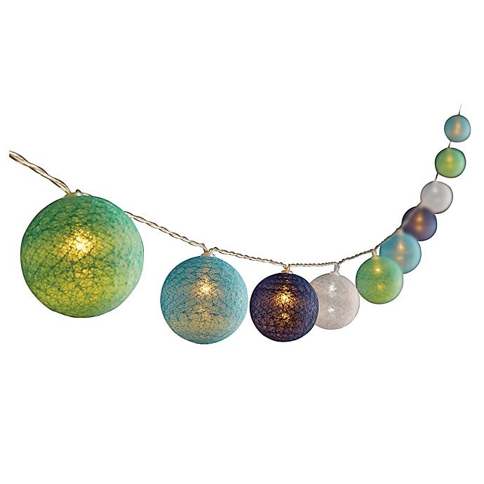 slide 2 of 2, Destination Summer Solar Set of 10 Colored Orb String Lights, 1 ct