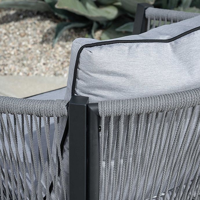 slide 7 of 14, Destination Summer Patio Conversation Set - Grey, 4 ct