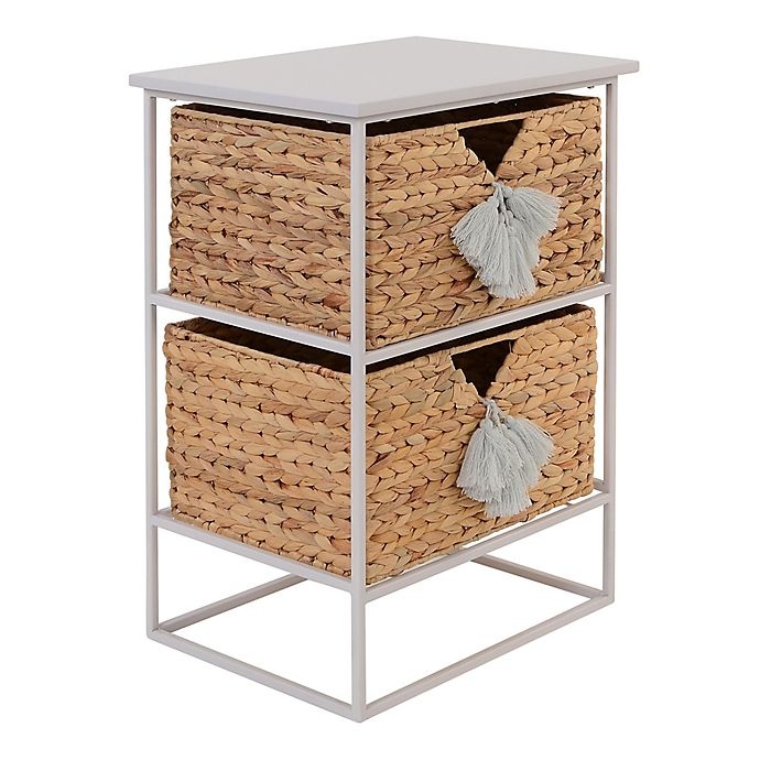 slide 2 of 5, Marmalade Storage Tower with Handwoven Baskets - Grey, 1 ct