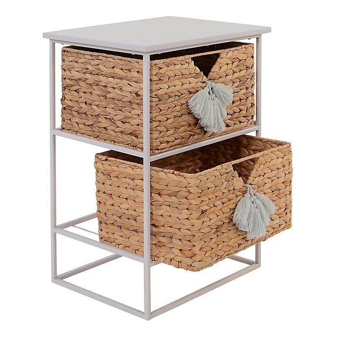 slide 3 of 5, Marmalade Storage Tower with Handwoven Baskets - Grey, 1 ct