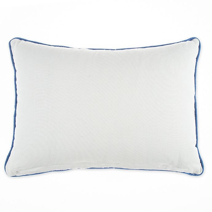 slide 2 of 2, Wamsutta Jewel Garden Throw Pillow - White/Blue, 1 ct