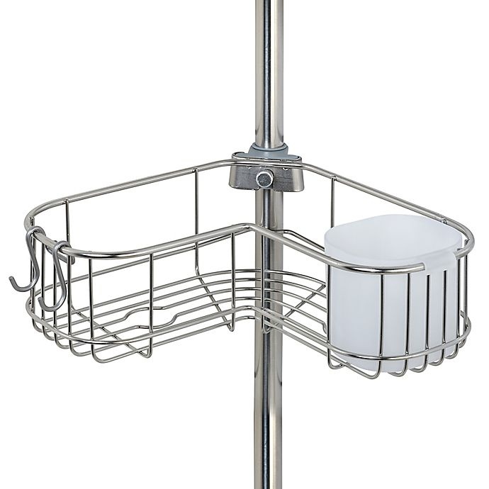 slide 2 of 3, ORG NeverRust 4-Tier Corner L-Shape Shower Caddy - Stainless Steel, 1 ct