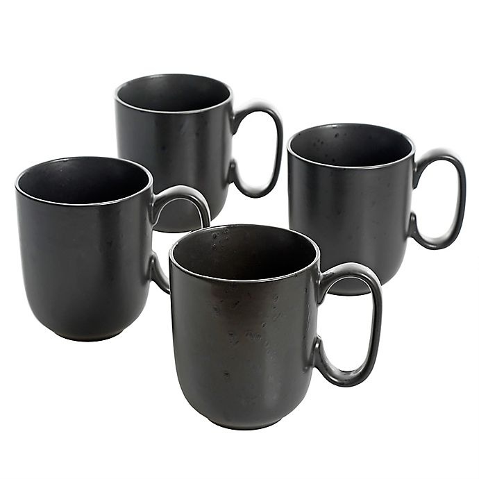 slide 3 of 3, Artisanal Kitchen Supply Soto Coffee Mugs - Coal, 4 ct