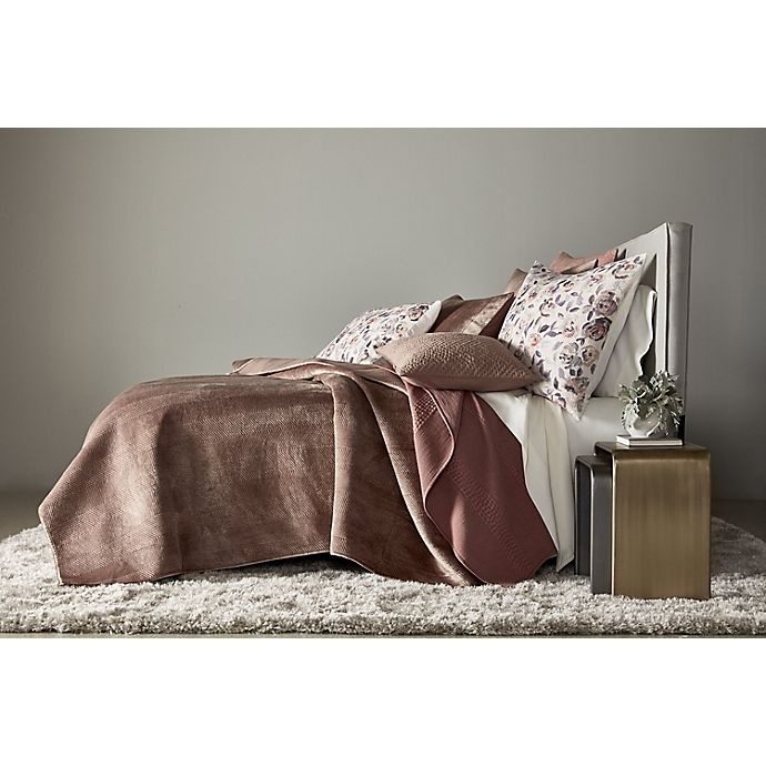 slide 1 of 1, O&O by Olivia & Oliver Channel Stitch Full/Queen Quilt - Rose/Terracotta, 1 ct