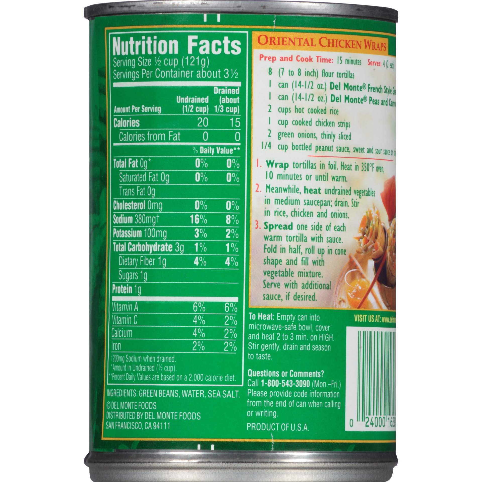 slide 2 of 6, Del Monte Blue Lake French Style Green Beans 14.5 oz Can, 14.5 oz