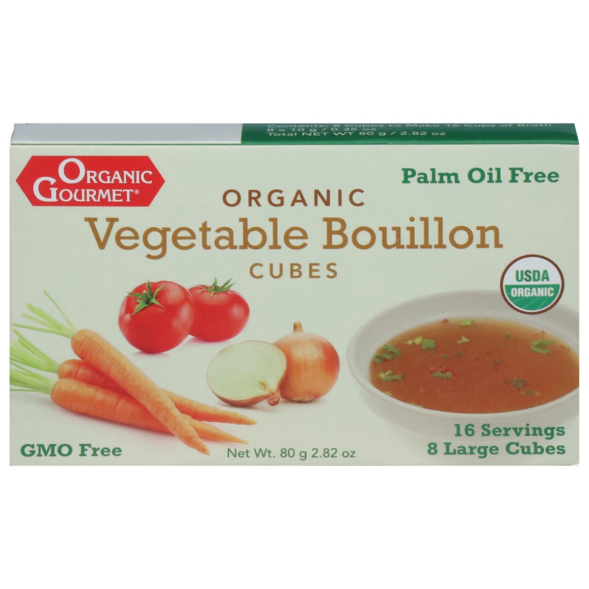 slide 1 of 13, The Organic Gourmet Large Cubes Organic Vegetable Bouillon Cubes 8 ea, 8 ct