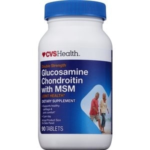slide 1 of 1, CVS Health Glucosamine Chondroitin With MSM Tablets, 90 ct