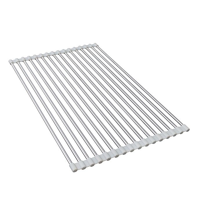 slide 4 of 4, ORG Aluminum Over-the-Sink Drying Rack - Grey, 1 ct