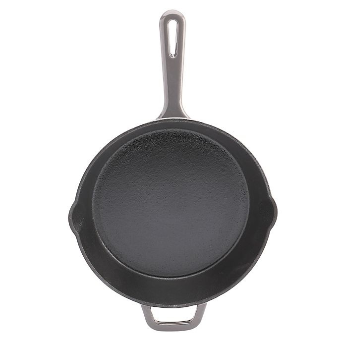 slide 2 of 4, Artisanal Kitchen Supply Enameled Cast Iron Round Skillet - Grey, 10 in