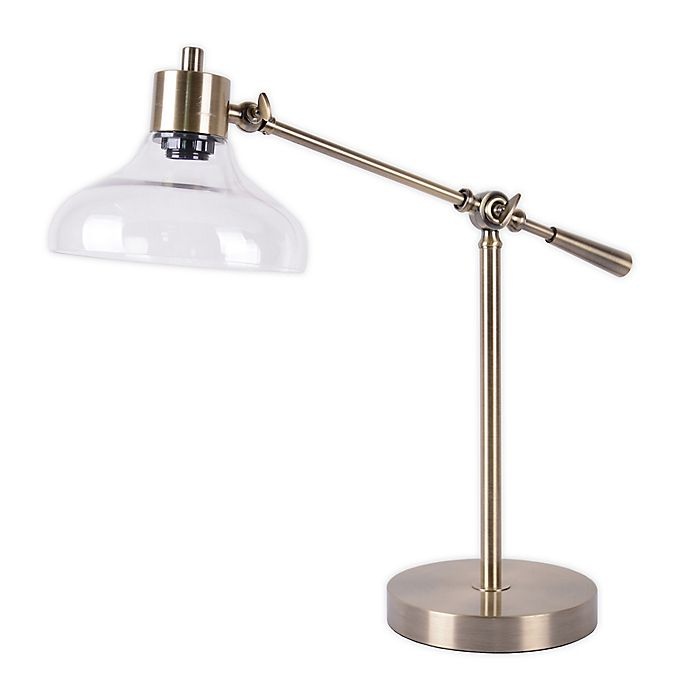 slide 1 of 1, W Home Markey Task Lamp - Brass, 1 ct