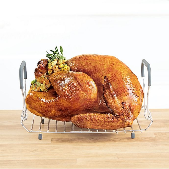 slide 3 of 3, Real Simple Expandable Roasting Rack, 1 ct