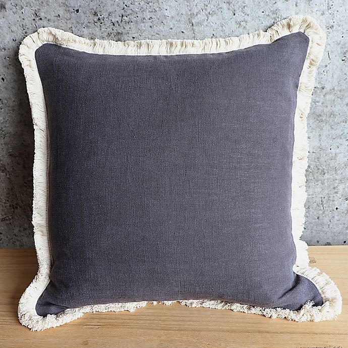 slide 2 of 2, Wamsutta Bellingham Square Throw Pillow - Charcoal, 1 ct