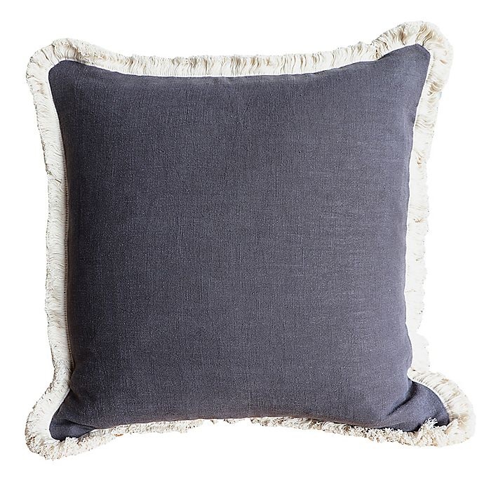 slide 1 of 2, Wamsutta Bellingham Square Throw Pillow - Charcoal, 1 ct