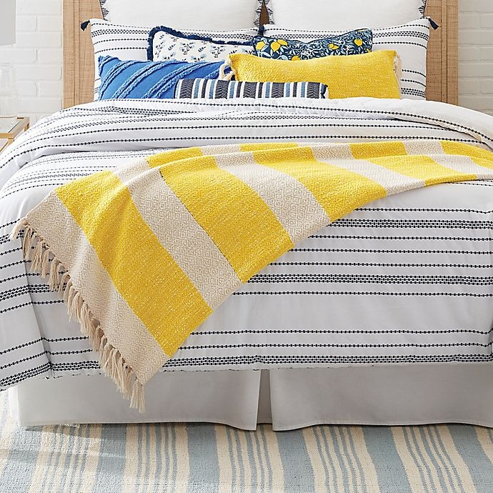 slide 3 of 5, One Kings Lane Open House Textured Throw Blanket - Yellow, 1 ct