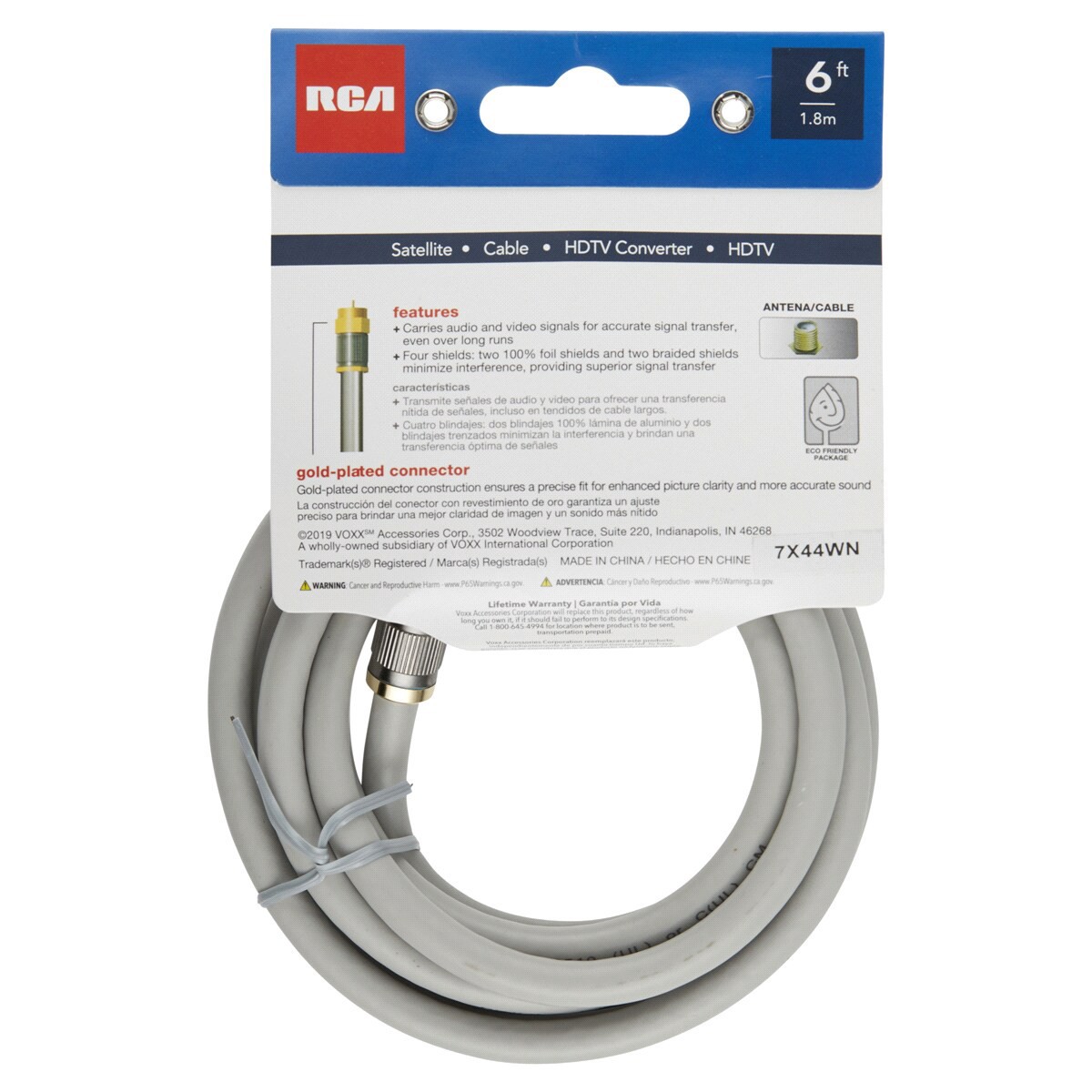 slide 2 of 2, RCA Digital Plus RG6 Coax Video Cable, 6 ft