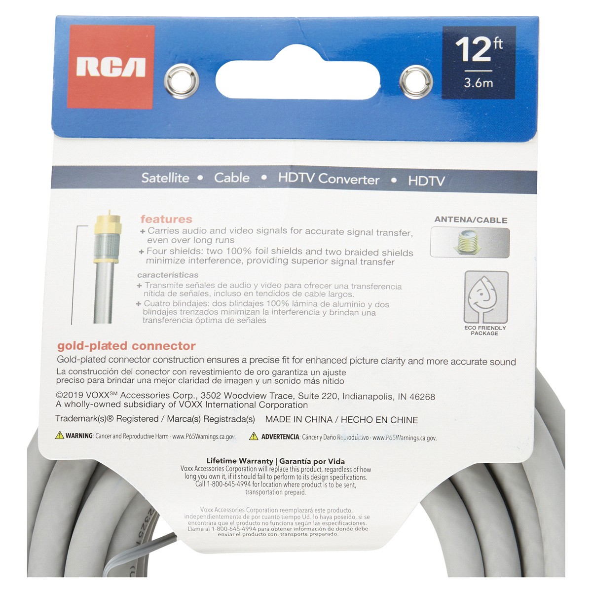 slide 2 of 2, RCA Digital Plus 12' Coax Video Cable, 1 ct