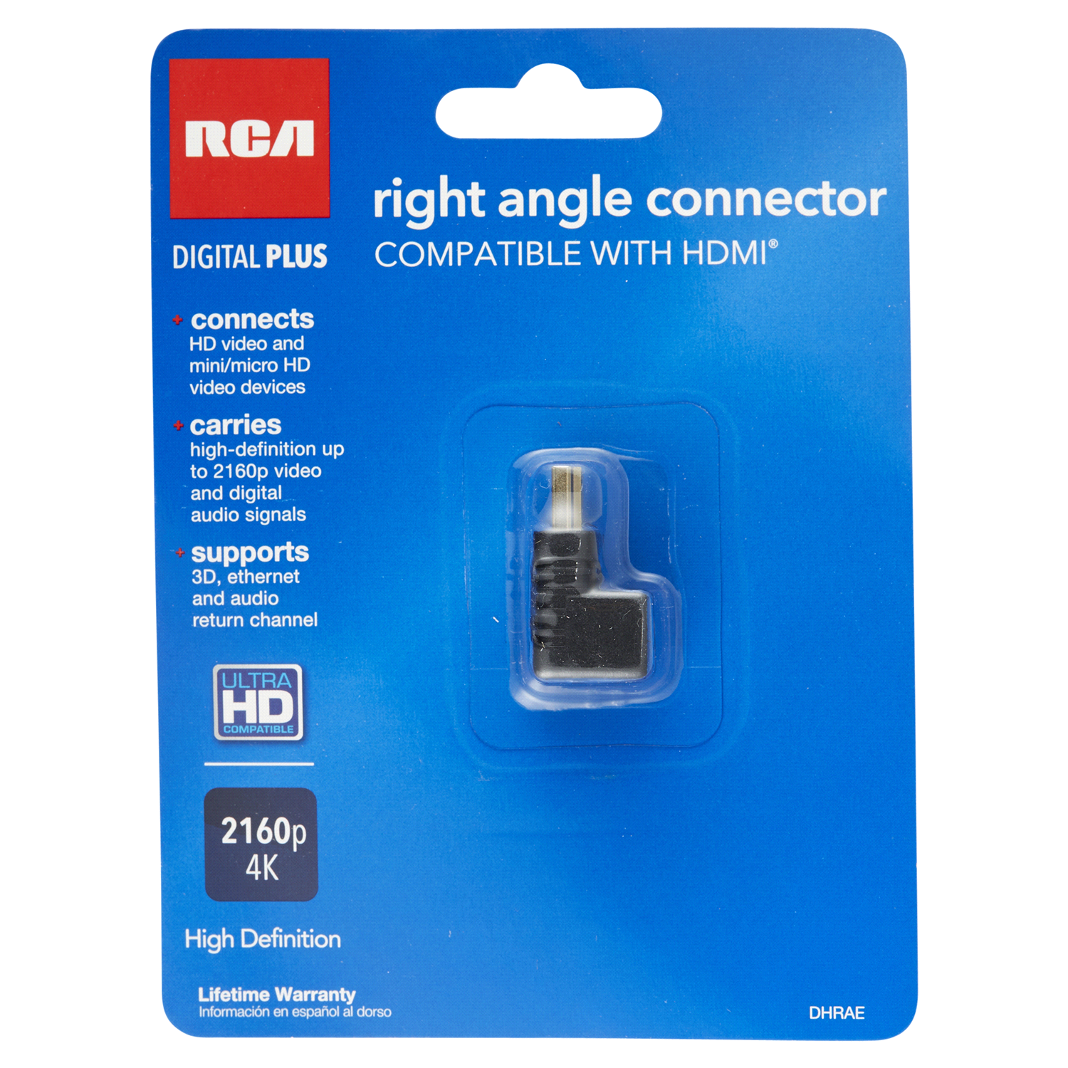 slide 1 of 2, RCA Digital Right Angle HDMI Connector, 1 ct