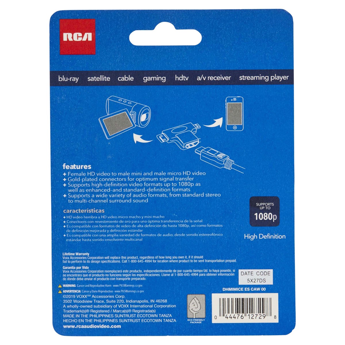 slide 2 of 2, RCA Digital + HDMI to Micro/Mini Adapter, 1 ct