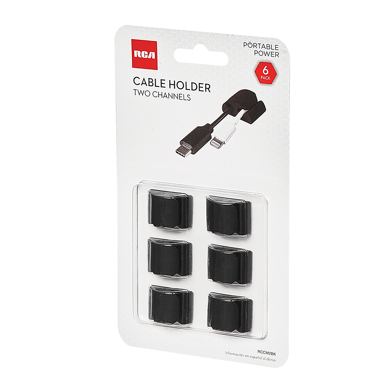 slide 1 of 2, RCA 2 Cable Holder, 1 ct