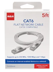 Rca Cat6 Flat Network Cable White