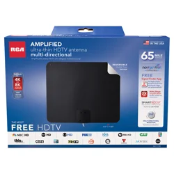 RCA Amplified Indoor Flat HDTV Antenna Multi-Directional