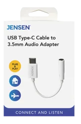 RCA Jensen USB-C to 3.5MM Audio Adapter