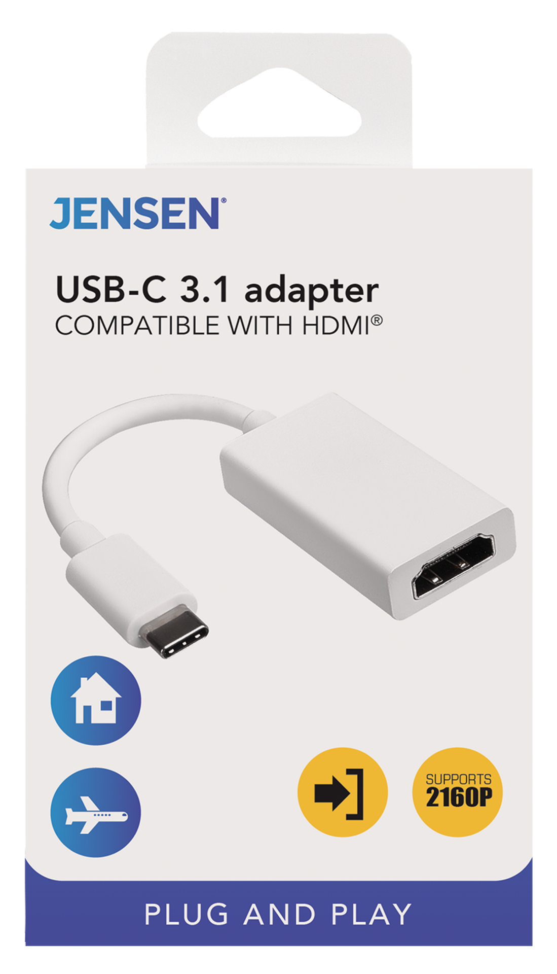 slide 1 of 1, RCA USB 3.1 Type-C Adapter Compatible with HDMI, 1 ct