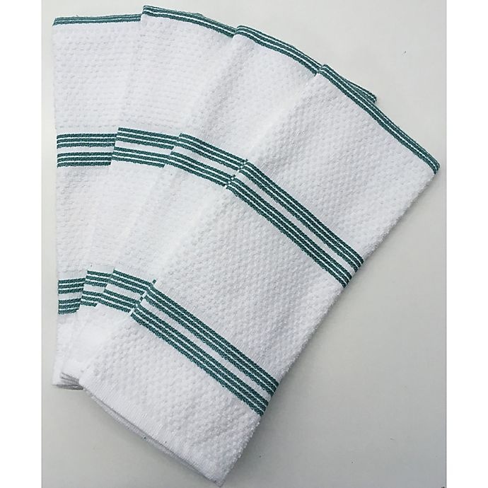 slide 3 of 4, SALT Kitchen Towels - Aqua, 8 ct