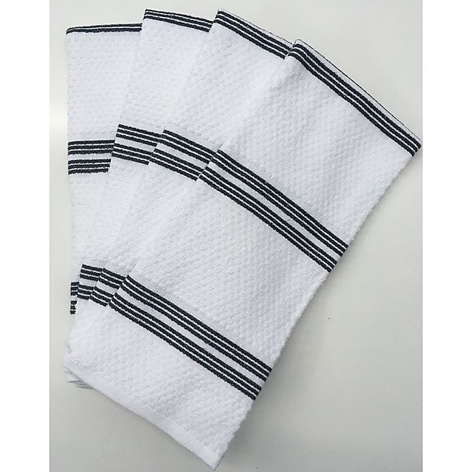 slide 3 of 3, SALT Kitchen Towels - Grey, 8 ct