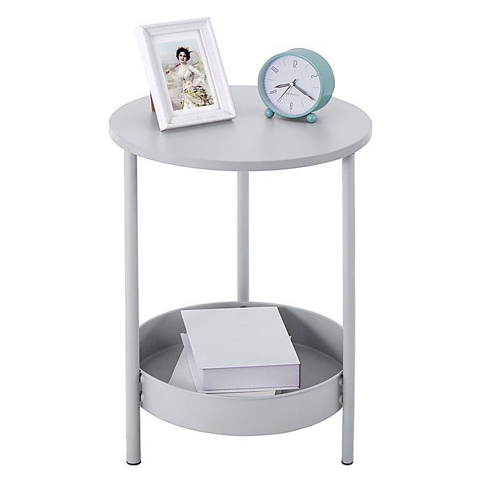 slide 4 of 5, SALT Metal Side Table - Grey, 1 ct