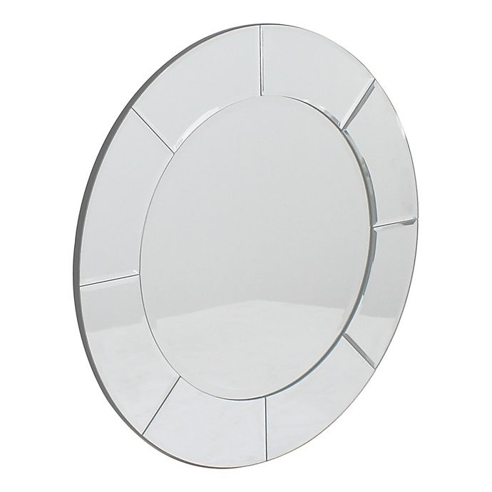 slide 2 of 2, W Home Circular Wall Mirror, 24 in