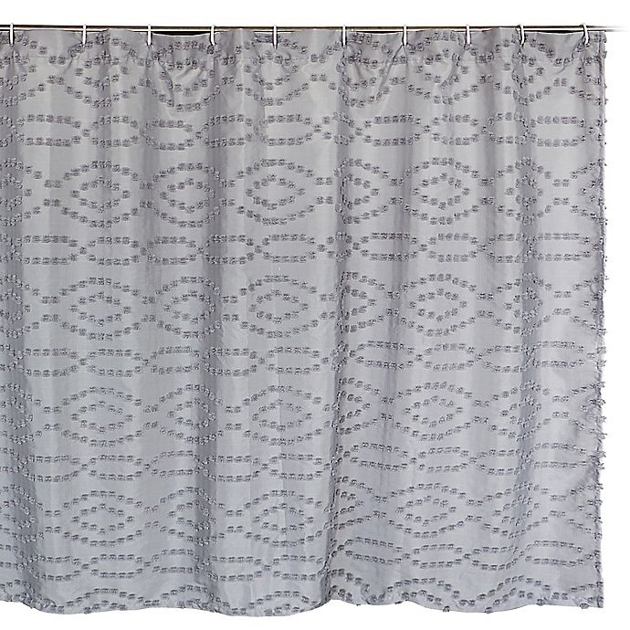 slide 2 of 6, Wamsutta Nantucket Shower Curtain - Grey, 72 in x 72 in