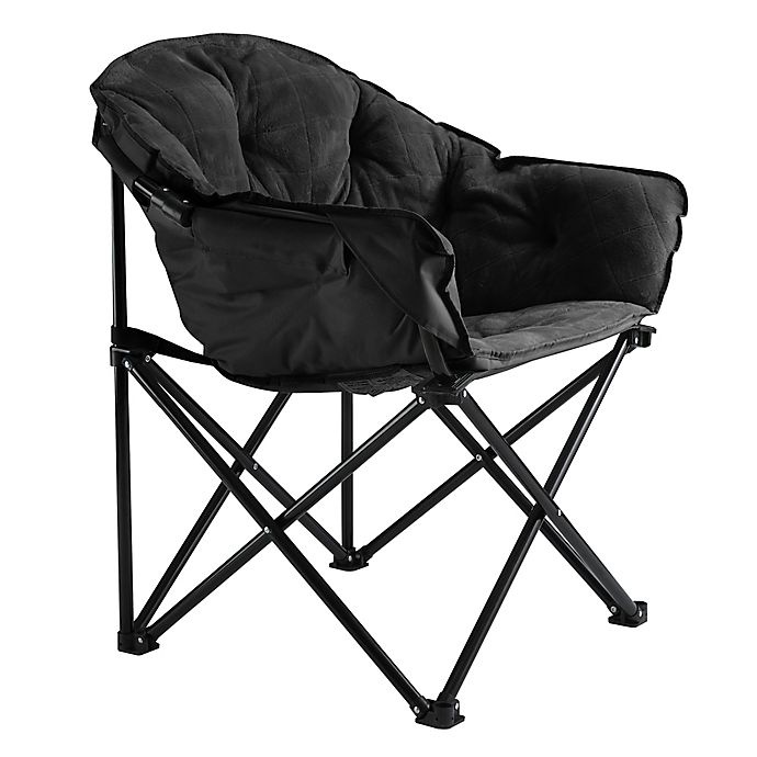 slide 2 of 2, SALT Foldable Lounge Club Chair - Black Grid, 1 ct