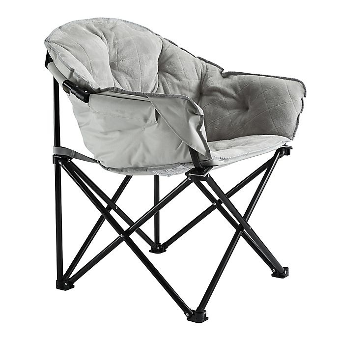 slide 2 of 2, SALT Foldable Lounge Club Chair - Grey, 1 ct