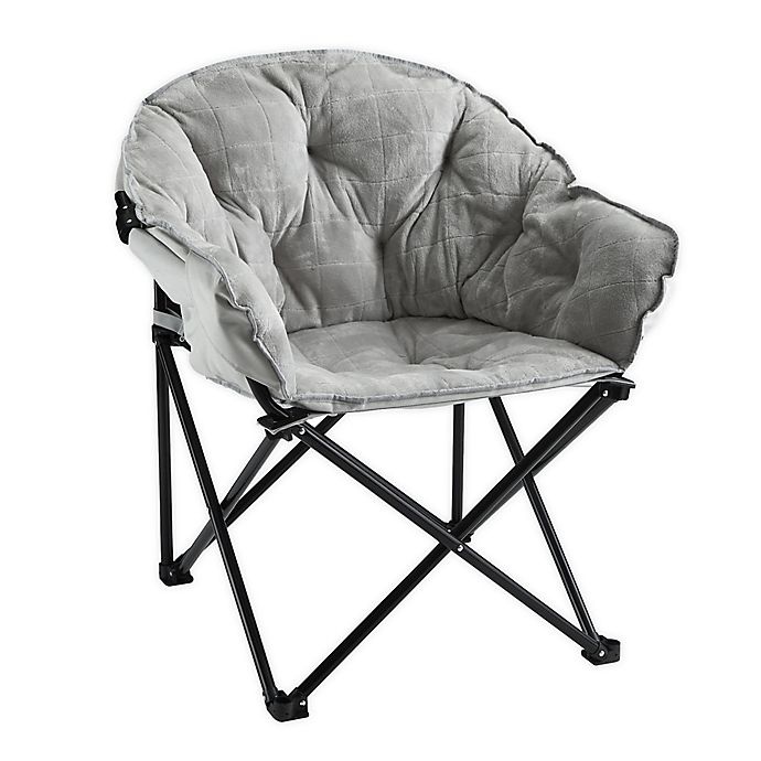 slide 1 of 2, SALT Foldable Lounge Club Chair - Grey, 1 ct