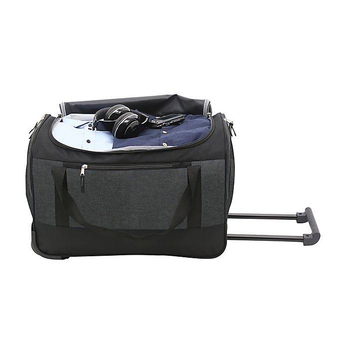 slide 2 of 3, Salt Rolling Duffle Bag - Black, 20 in