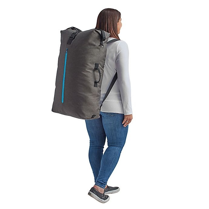 slide 2 of 2, Salt 2-in-1 Laundry Backpack & Duffle Bag - Grey, 1 ct