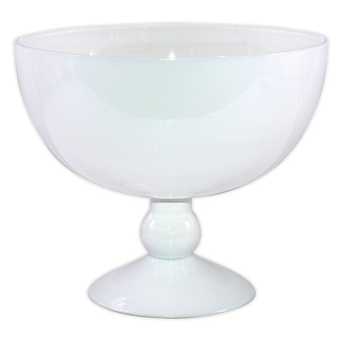 slide 1 of 1, W Home Glass Bowl - White, 1 ct