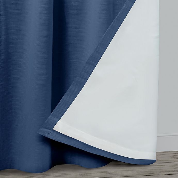 slide 2 of 5, Bee & Willow Home Bee & Willow Textured Weave Rod Pocket Curtain Panel - Blue (Single), 63 in